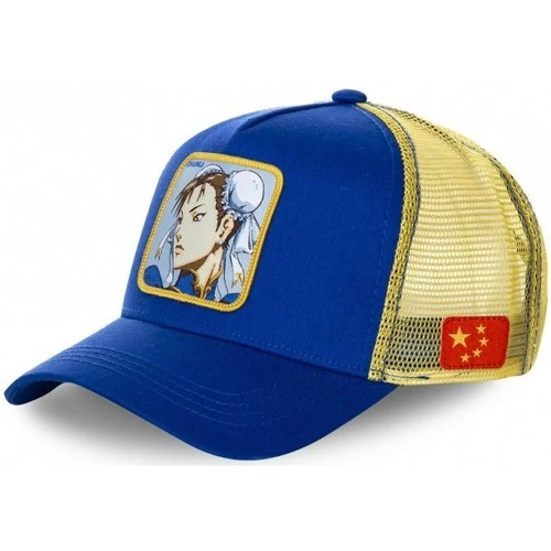 Capslab Casquette Street Fighter Chun-Li Bleu et Jaune for Accessoires textile Couleur Bleu 1 Capslab Casquette Street Fighter Chun-Li Bleu et Jaune for Accessoires textile Couleur Bleu