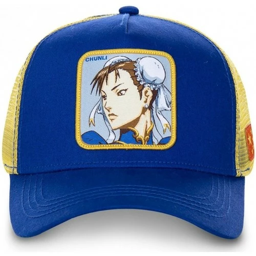 Capslab Casquette Street Fighter Chun-Li Bleu et Jaune for Accessoires textile Couleur Bleu 2 Capslab Casquette Street Fighter Chun-Li Bleu et Jaune for Accessoires textile Couleur Bleu – Image 2