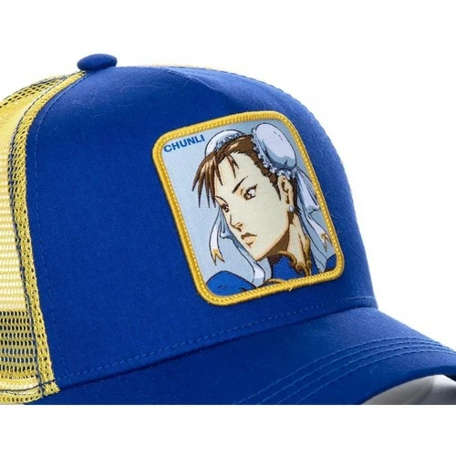 Capslab Casquette Street Fighter Chun-Li Bleu et Jaune for Accessoires textile Couleur Bleu 3 Capslab Casquette Street Fighter Chun-Li Bleu et Jaune for Accessoires textile Couleur Bleu – Image 3