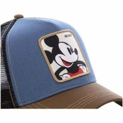 Capslab Casquette Disney Mickey Bleu et Marron for Accessoires textile Couleur Bleu -Capslab Soldes Magasin 15850542 500 C