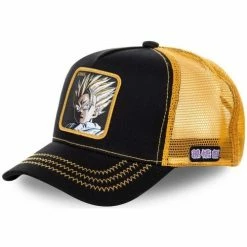 Capslab Casquette Dragon Ball Z Saiyan Jaune for Accessoires textile Couleur Noir