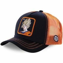 Capslab Casquette Dragon Ball Z Goku Saiyan Noir et Orange for Accessoires textile Couleur Noir
