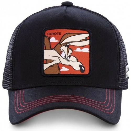Capslab Casquette trucker Looney Tunes Coyote noir for Accessoires textile Couleur Noir 2 Capslab Casquette trucker Looney Tunes Coyote noir for Accessoires textile Couleur Noir – Image 2