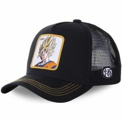 Capslab Casquette trucker Dragon Ball Z Goku Saiyan for Accessoires textile Couleur Noir