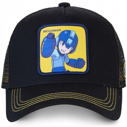 Capslab Casquette Trucker Megaman X Noir for Accessoires textile Couleur Noir 2 Capslab Casquette Trucker Megaman X Noir for Accessoires textile Couleur Noir – Image 2