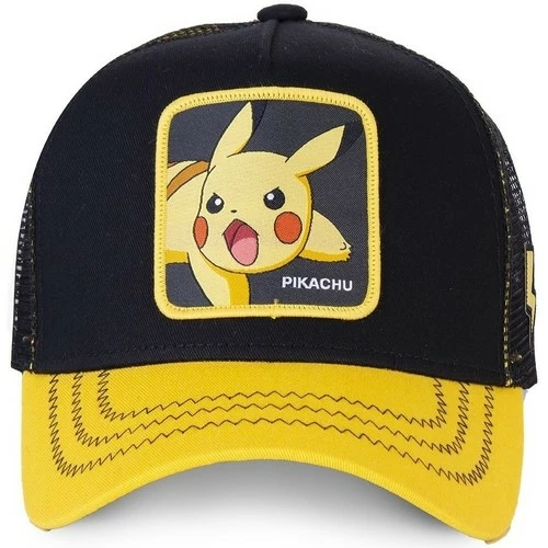 Capslab Casquette trucker Pokemon Pikachu Noir Visière Jaune for Accessoires textile Couleur Noir 2 Capslab Casquette trucker Pokemon Pikachu Noir Visière Jaune for Accessoires textile Couleur Noir – Image 2