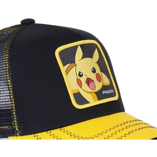 Capslab Casquette trucker Pokemon Pikachu Noir Visière Jaune for Accessoires textile Couleur Noir 3 Capslab Casquette trucker Pokemon Pikachu Noir Visière Jaune for Accessoires textile Couleur Noir – Image 3