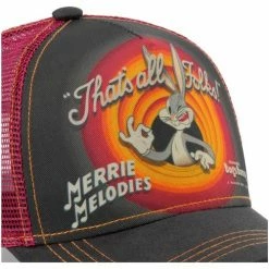 Capslab Casquette Looney Tunes Bugs Bunny Gris Filet Rouge for Accessoires textile Couleur Gris -Capslab Soldes Magasin 17641126 500 C