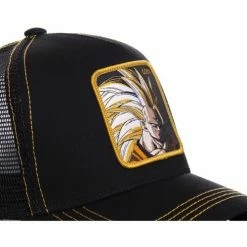 Capslab Casquette trucker Dragon Ball Z Sangoku Super Saiyan Noir for Accessoires textile Couleur Noir -Capslab Soldes Magasin 18812283 500 C