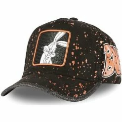 Capslab Casquette Looney Tunes Bugs Bunny effet Peinture for Accessoires textile Couleur Noir