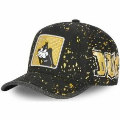 Capslab Casquette Looney Tunes Daffy Duck effet Peinture for Accessoires textile Couleur Noir