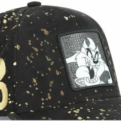 Capslab Casquette Looney Tunes Taz effet Peinture for Accessoires textile Couleur Noir -Capslab Soldes Magasin 19583802 500 C