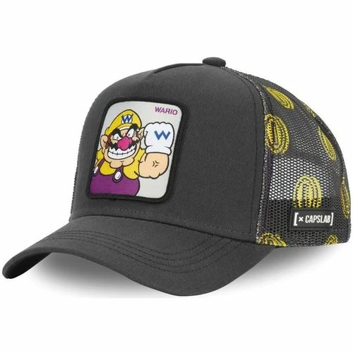 Capslab Casquette Trucker Super Mario Wario for Accessoires textile Couleur Gris 1 Capslab Casquette Trucker Super Mario Wario for Accessoires textile Couleur Gris
