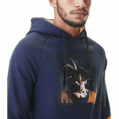 Capslab Sweat à capuche homme Dragon Ball Z Goku for Sweats & Polaires Couleur Bleu -Capslab Soldes Magasin 20166597 500 C
