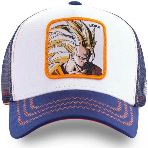 Capslab Casquette trucker Dragon Ball Z Sangoku Super Saiyan Blanc for Accessoires textile Couleur Blanc 2 Capslab Casquette trucker Dragon Ball Z Sangoku Super Saiyan Blanc for Accessoires textile Couleur Blanc – Image 2