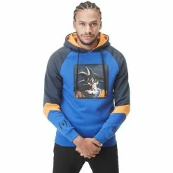 Capslab Sweat Ă capuche homme Dragon Ball Z Goku for Sweats & Polaires Couleur Bleu