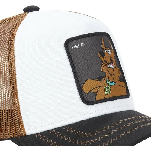 Capslab Casquette trucker Scooby-Doo Help for Accessoires textile Couleur Blanc 3 Capslab Casquette trucker Scooby-Doo Help for Accessoires textile Couleur Blanc – Image 3