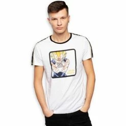 Capslab T-Shirt homme Dragon Ball Z Majin Vegeta Blanc for T-shirts & Polos Couleur Blanc