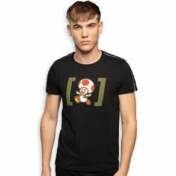 Capslab SUPER MARIO T-shirt Col rond Homme TOD2 for T-shirts & Polos Couleur Noir