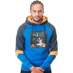 Capslab DRAGON BALL Z Sweat à Capuche Homme GOKU Roi for Sweats & Polaires Couleur Multicolore