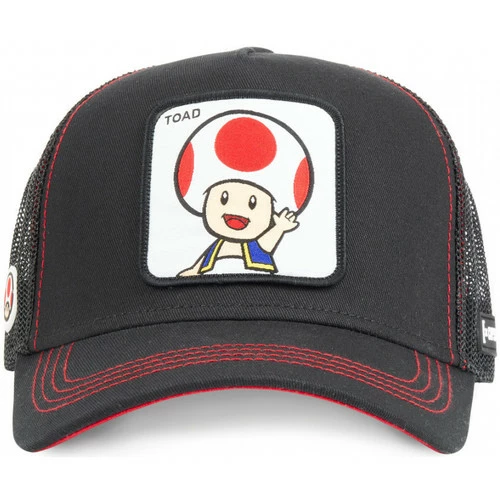 Capslab casquette homme trucker super mario for Accessoires textile Couleur Noir 2 Capslab casquette homme trucker super mario for Accessoires textile Couleur Noir – Image 2