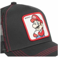 Capslab casquette homme trucker super mario for Accessoires textile Couleur Noir 5 Capslab casquette homme trucker super mario for Accessoires textile Couleur Noir -Capslab Soldes Magasin 22091640 500 C