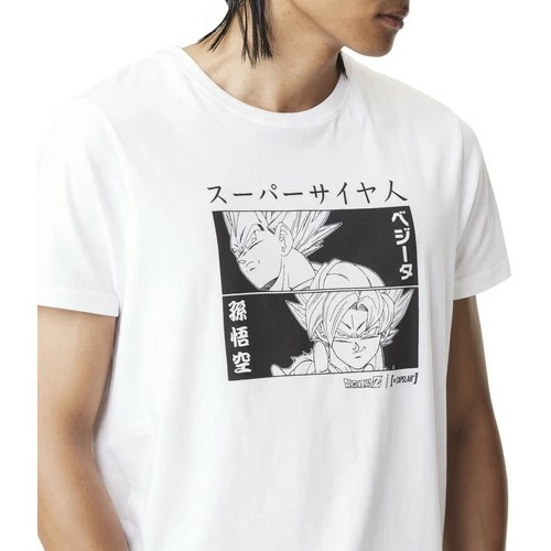 Capslab T-shirt homme col rond Dragon Ball Z Vegeta VS Goku for T-shirts & Polos Couleur Blanc 3 Capslab T-shirt homme col rond Dragon Ball Z Vegeta VS Goku for T-shirts & Polos Couleur Blanc – Image 3