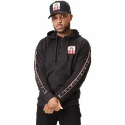 Capslab Sweat Ă capuche avec zip homme One Piece Luffy for Sweats & Polaires Couleur Noir
