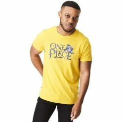 Capslab Soldes Magasin 22 Capslab T-shirt homme col rond One Piece for T-shirts & Polos Couleur Jaune