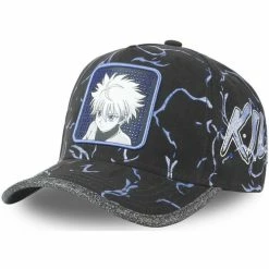 Capslab Casquette trucker Tag avec filet Hunter X Hunter Kirua Zoldik for Accessoires textile Couleur Noir