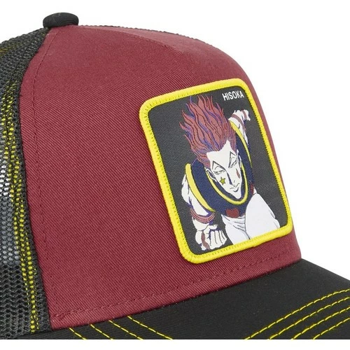 Capslab Casquette trucker avec filet Hunter X Hunter Hisoka for Accessoires textile Couleur Rouge 3 Capslab Casquette trucker avec filet Hunter X Hunter Hisoka for Accessoires textile Couleur Rouge – Image 3