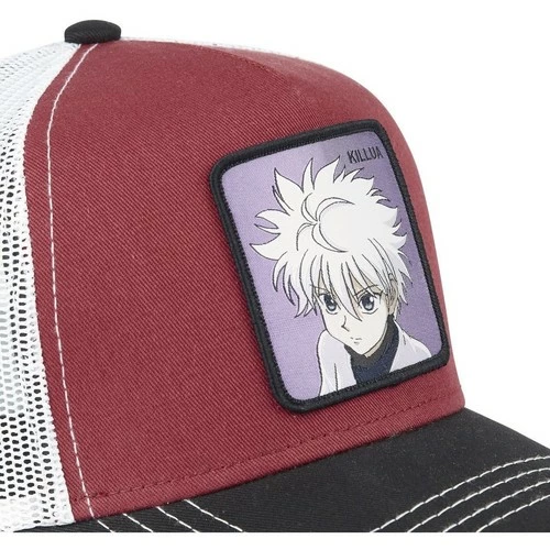 Capslab Casquette trucker avec filet Hunter X Hunter Kirua Zoldik for Accessoires textile Couleur Rouge 3 Capslab Casquette trucker avec filet Hunter X Hunter Kirua Zoldik for Accessoires textile Couleur Rouge – Image 3