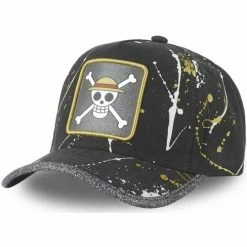 Capslab Casquette trucker Tag avec filet One Piece Skull for Accessoires textile Couleur Noir