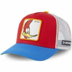 Capslab Casquette trucker avec filet Woody Woodpeacker Woody for Accessoires textile Couleur Rouge