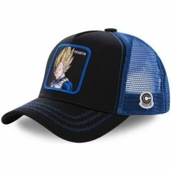 Capslab Casquette Trucker Dragon Ball Vegeta for Accessoires textile Couleur noir/bleu