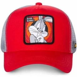 Capslab Looney Tunes Bugs Bunny Trucker for Accessoires textile Couleur Gris, Rouge