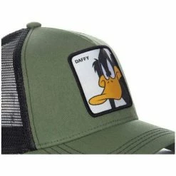 Capslab Looney Tunes Daffy Trucker for Accessoires textile Couleur Olive -Capslab Soldes Magasin 23617020 500 C