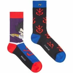 Capslab Paire de chaussettes de ville Dragon Ball Z Veg for Chaussettes et collants Couleur Bleu