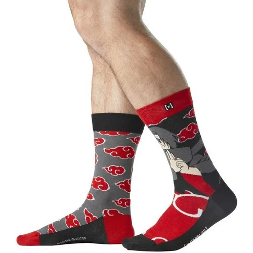 Capslab Paire de chaussettes de ville Naruto Shippuden Itachi for Chaussettes et collants Couleur Rouge 3 Capslab Paire de chaussettes de ville Naruto Shippuden Itachi for Chaussettes et collants Couleur Rouge – Image 3