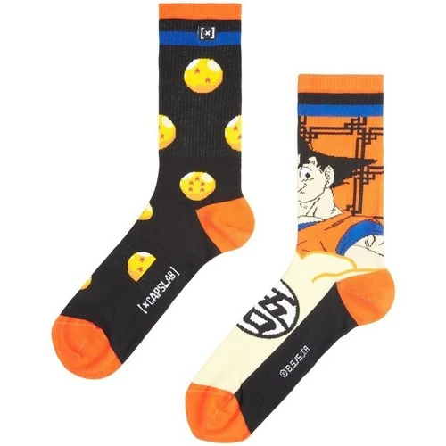 Capslab Paire de chaussettes de sport Dragon Ball Z Gok for Chaussettes et collants Couleur Orange 2 Capslab Paire de chaussettes de sport Dragon Ball Z Gok for Chaussettes et collants Couleur Orange – Image 2