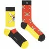 Capslab Paire de chaussettes de ville One Piece Skull for Chaussettes et collants Couleur Rouge