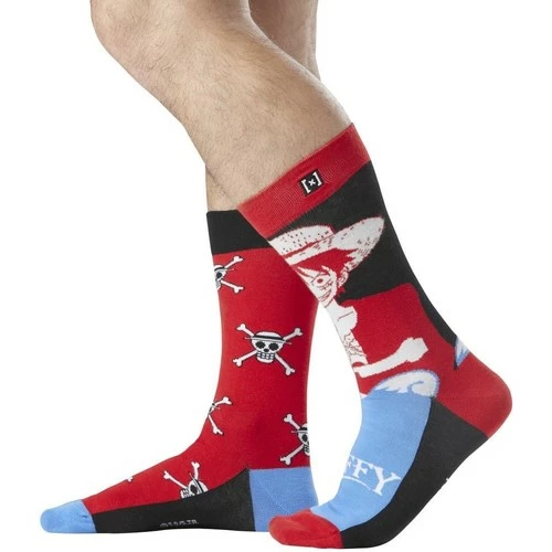 Capslab Paire de chaussettes de ville One Piece Luffy for Chaussettes et collants Couleur Rouge 3 Capslab Paire de chaussettes de ville One Piece Luffy for Chaussettes et collants Couleur Rouge – Image 3