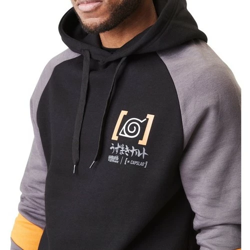 Capslab Sweat à capuche homme Naruto for Sweats & Polaires Couleur Noir 3 Capslab Sweat à capuche homme Naruto for Sweats & Polaires Couleur Noir – Image 3
