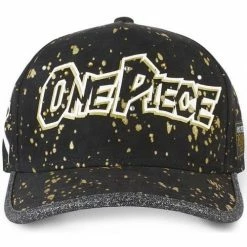 Capslab ONE PIECE Casquette Homme LOG 2 Noir Doré for Accessoires textile Couleur Noir