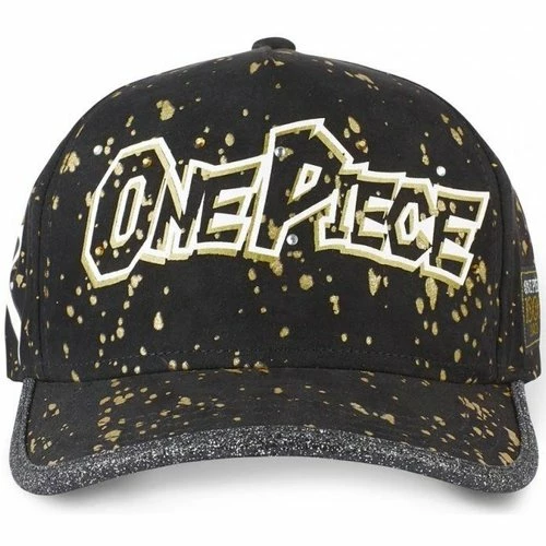 Capslab ONE PIECE Casquette Homme LOG 2 Noir Doré for Accessoires textile Couleur Noir 1 Capslab ONE PIECE Casquette Homme LOG 2 Noir Doré for Accessoires textile Couleur Noir