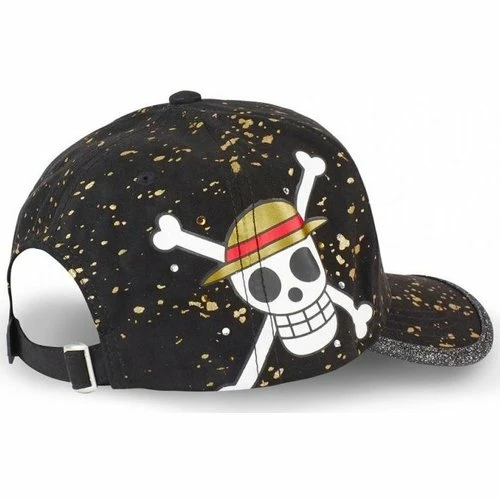 Capslab ONE PIECE Casquette Homme LOG 2 Noir Doré for Accessoires textile Couleur Noir 3 Capslab ONE PIECE Casquette Homme LOG 2 Noir Doré for Accessoires textile Couleur Noir – Image 3