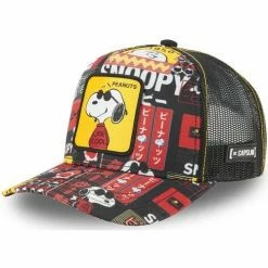 Capslab Casquette trucker avec filet Peanuts for Accessoires textile Couleur Noir
