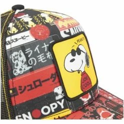 Capslab Casquette trucker avec filet Peanuts for Accessoires textile Couleur Noir -Capslab Soldes Magasin 24077781 500 C